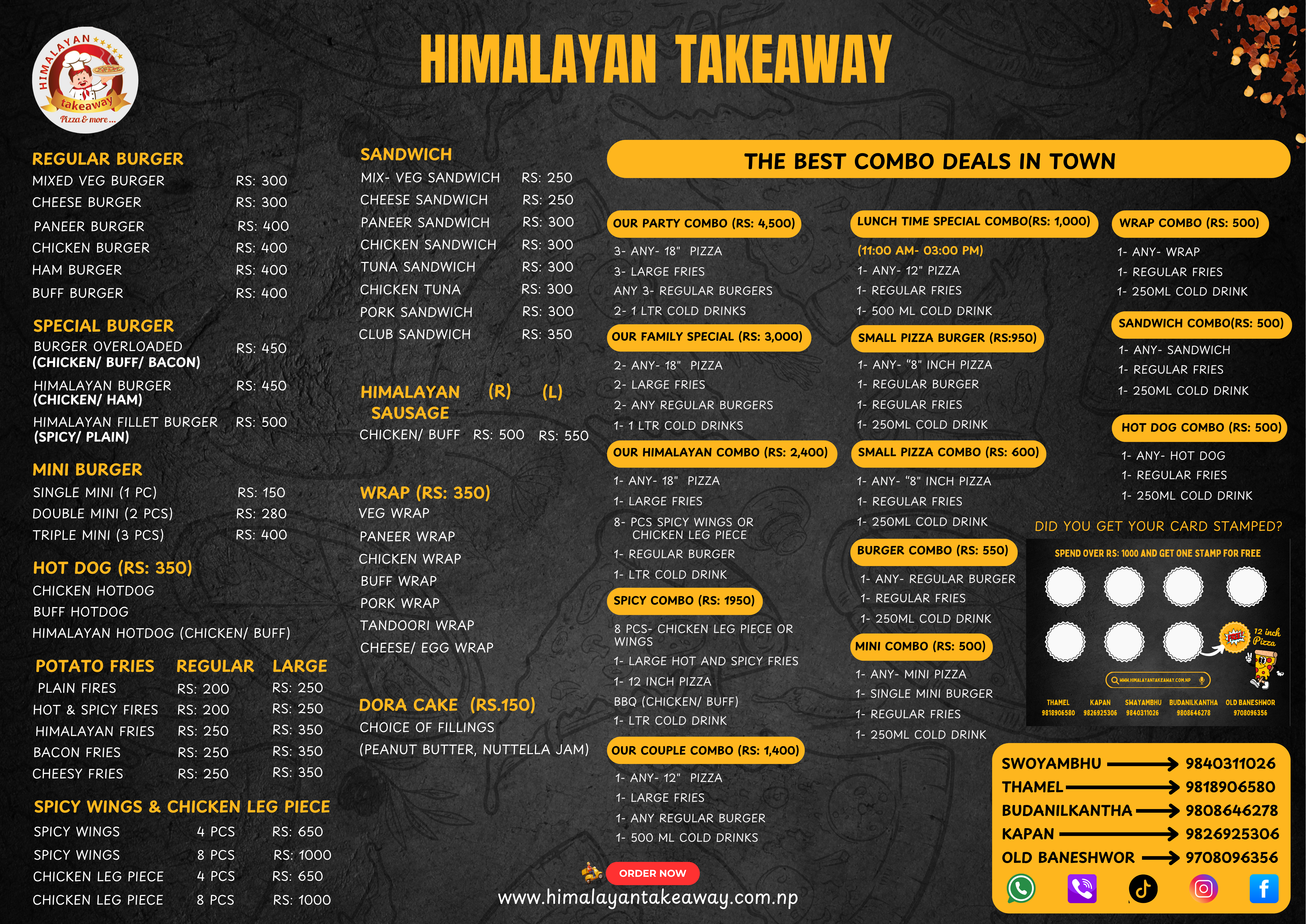 Front Menu